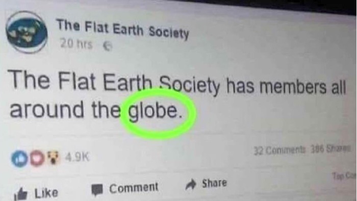Flat Earth Society all around the globe